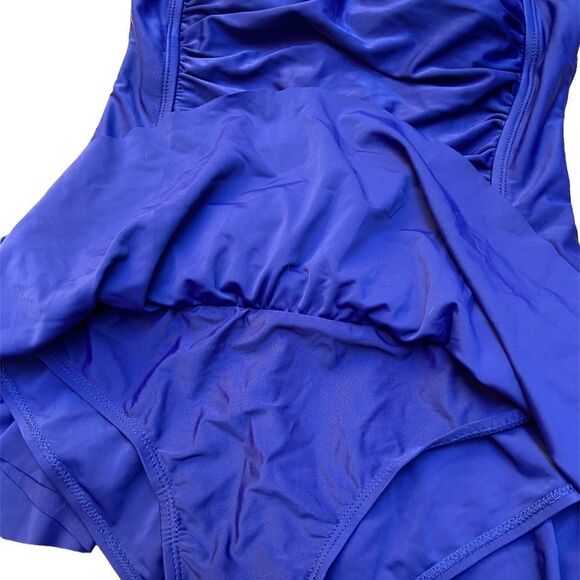 Herseas Vintage Ruched Padded Push up One Piece Swimsuits Tummy Control NWOT - Picture 9 of 11